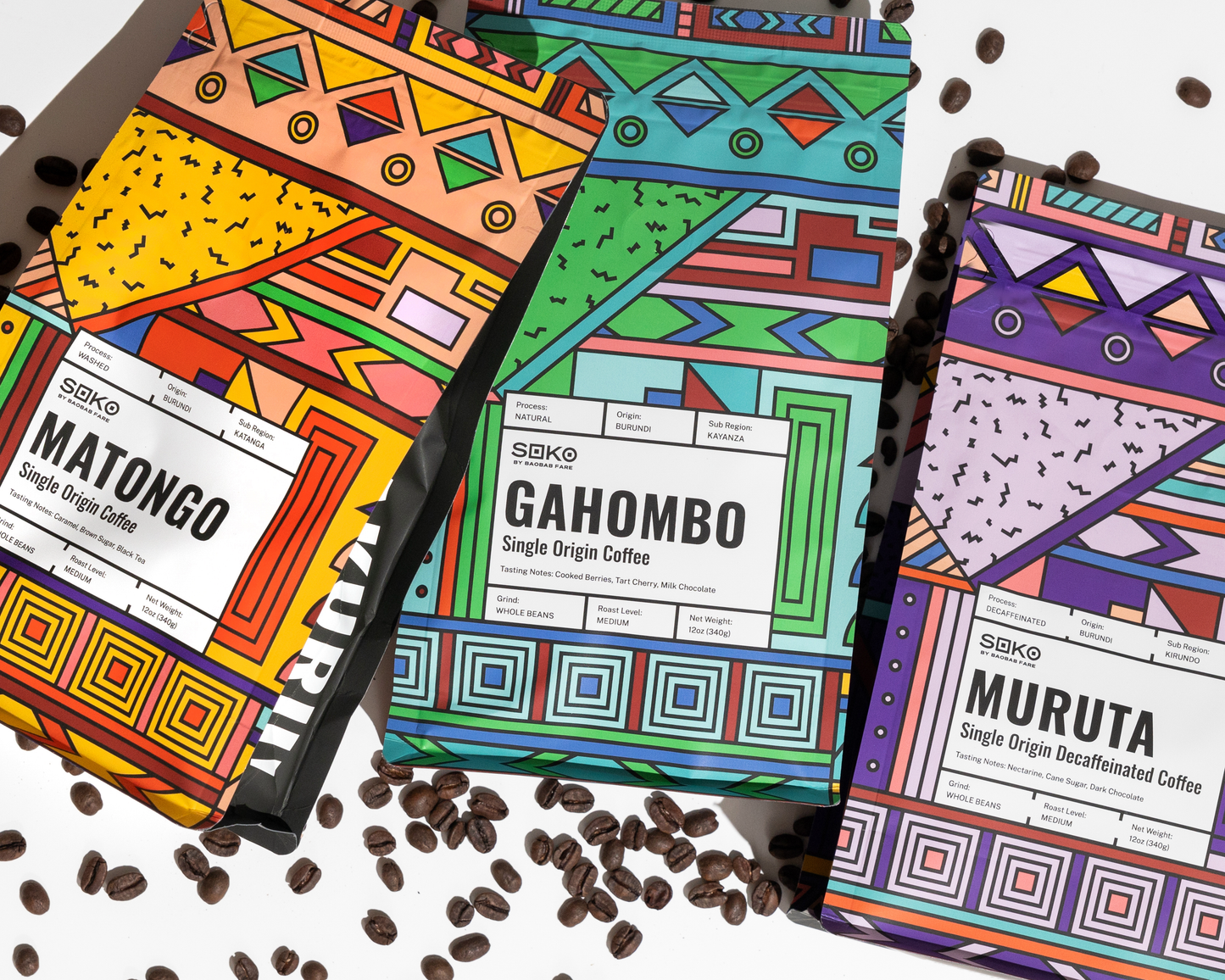 MATONGO : Burundi washed coffee beans 12oz