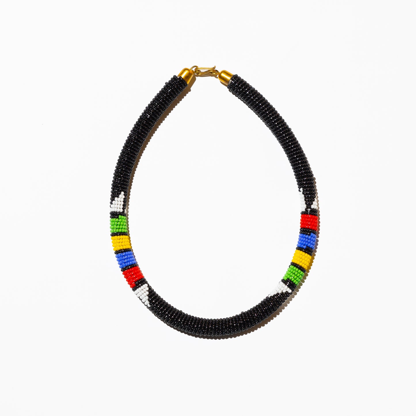 Black Beaded African Necklace