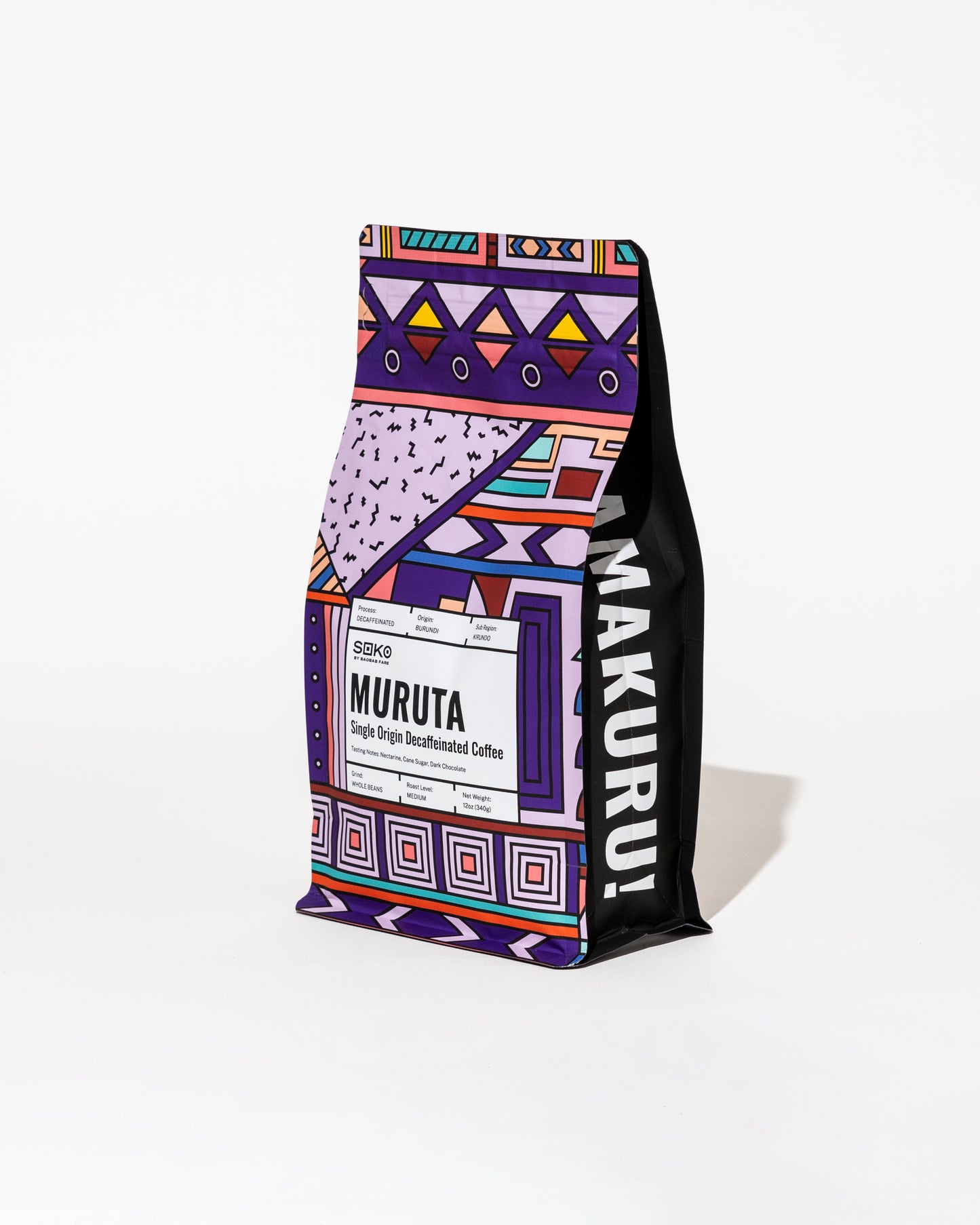 MURUTA: Burundi Decaffeinated coffee beans 12oz